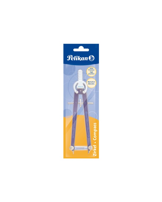 Compas pelikan micrometrico con rueda de precision en blister