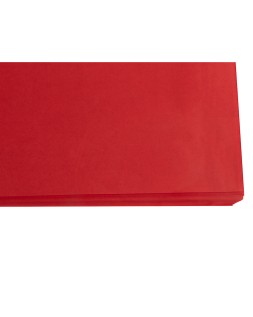 Papel seda liderpapel rojo 52x76 cm 18 gr paquete de 25 hojas