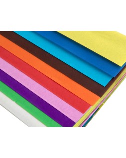 Papel seda liderpapel 52x76cm 18g/m2 bolsa de 10 hojas colores surtidos