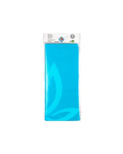 Papel seda liderpapel 52x76cm 18g/m2 bolsa de 5 hojas celeste