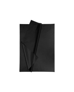 Papel seda liderpapel 52x76cm 18g/m2 bolsa de 5 hojas negro
