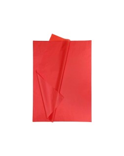 Papel seda liderpapel 52x76cm 18g/m2 bolsa de 5 hojas rojo