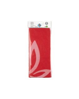 Papel seda liderpapel 52x76cm 18g/m2 bolsa de 5 hojas rojo