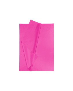 Papel seda liderpapel 52x76cm 18g/m2 bolsa de 5 hojas rosa fuerte