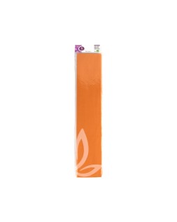 Papel crespon liderpapel 50 cm x 2.5m 34g/m2 naranja claro