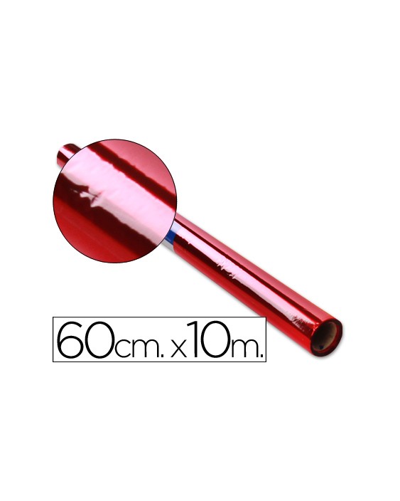 Papel celofan liderpapel rollo rojo 0,60 x 10 m