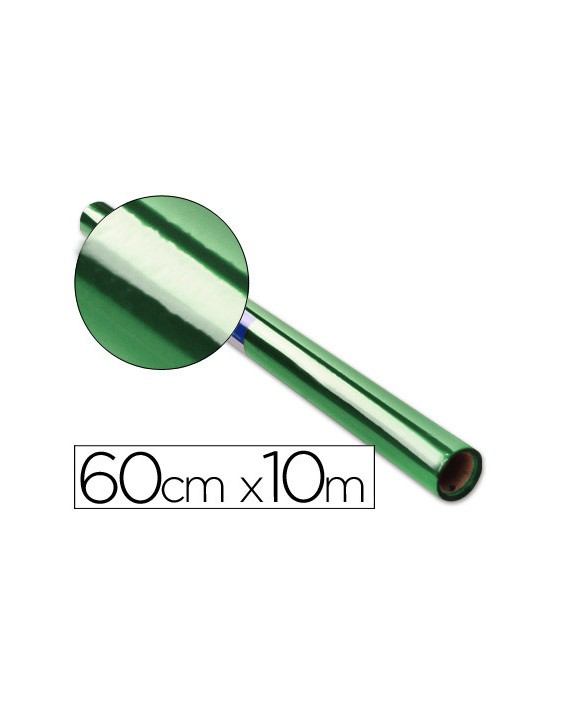 Papel celofan liderpapel rollo verde 0,60 x 10 m