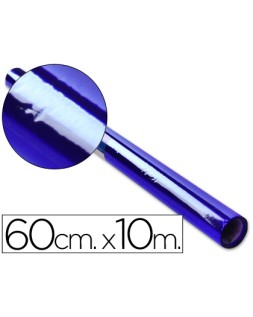 Papel celofan liderpapel rollo azul 0,60 x 10 m