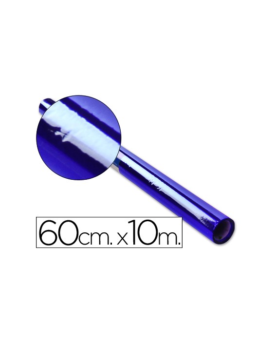 Papel celofan liderpapel rollo azul 0,60 x 10 m