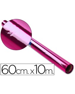 Papel celofan liderpapel rollo rosa 0,60 x 10 m