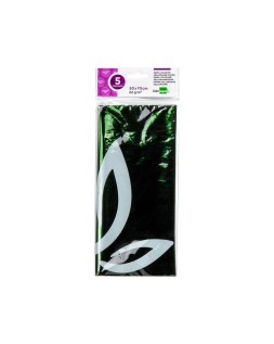 Papel celofan liderpapel 50x70 cm 22 g bolsa de 5 hojas verde