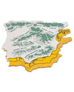 Plantilla liderpapel mapa españa plastico 22x18 cm bolsa de 3 unidades