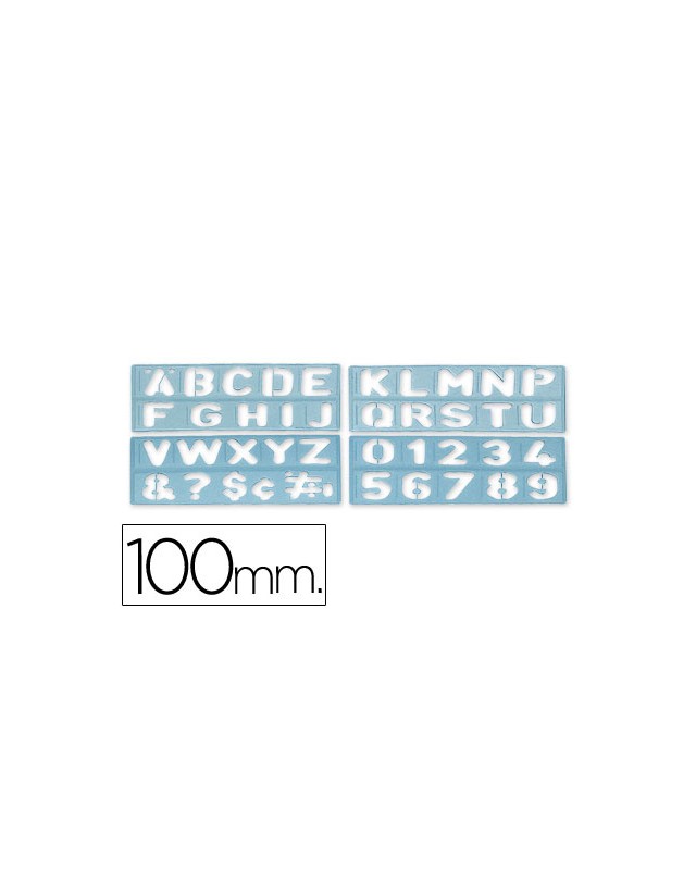 Plantilla liderpapel rotulacion 1800 letras y numeros 100 mm