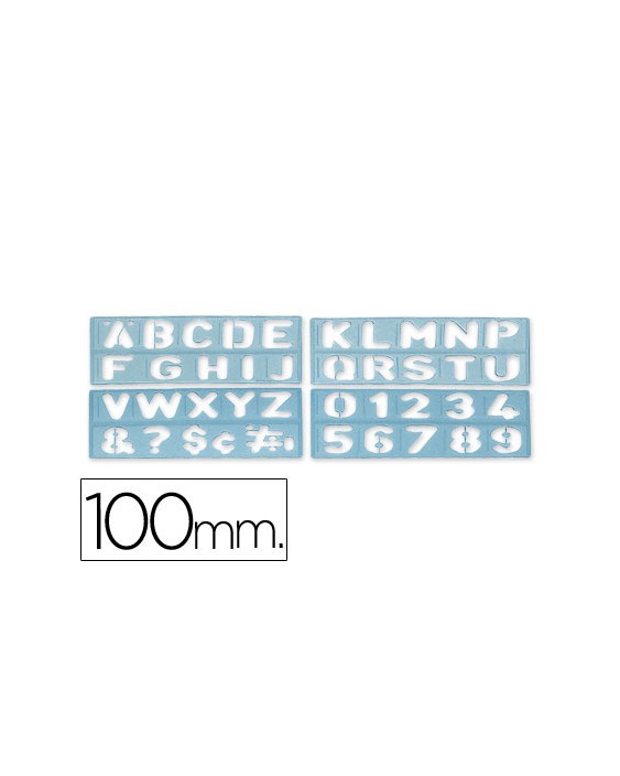 Plantilla liderpapel rotulacion 1800 letras y numeros 100 mm