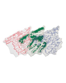 Plantilla faibo mapa españa 15x12,5 cm bolsa de 3 unidades 100% reciclable