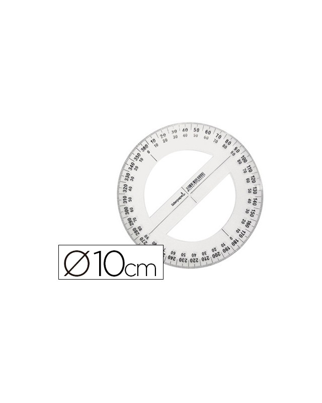 Circulo plastico liderpapel 10 cm