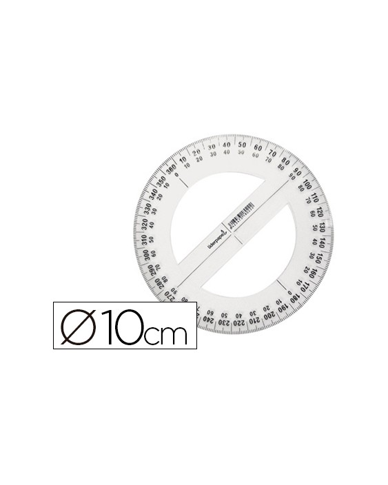 Circulo plastico liderpapel 10 cm