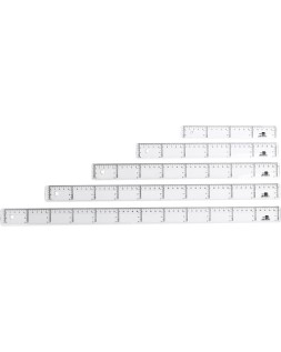 Regla liderpapel plastico cristal 40 cm