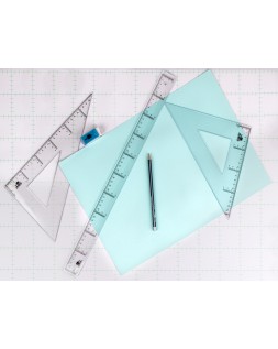 Regla liderpapel plastico cristal 50 cm