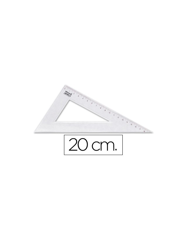 Cartabon liderpapel 20 cm plastico cristal