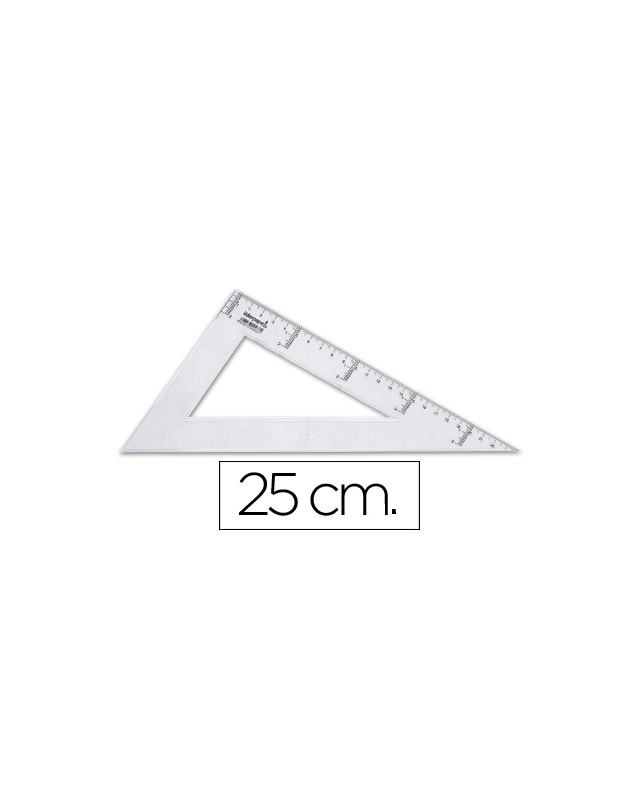Cartabon liderpapel 25 cm plastico cristal