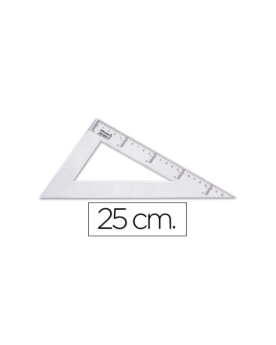 Cartabon liderpapel 25 cm plastico cristal