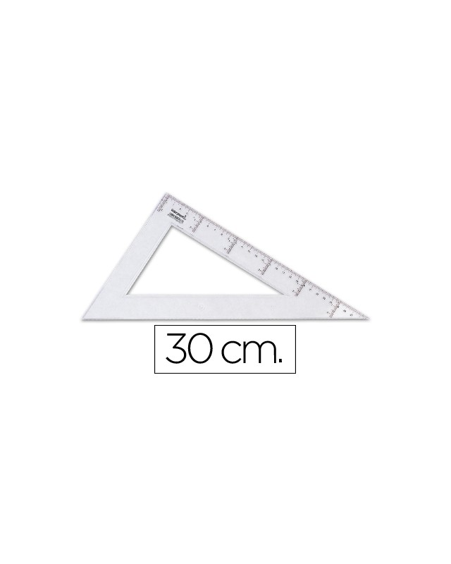 Cartabon liderpapel 30 cm plastico cristal