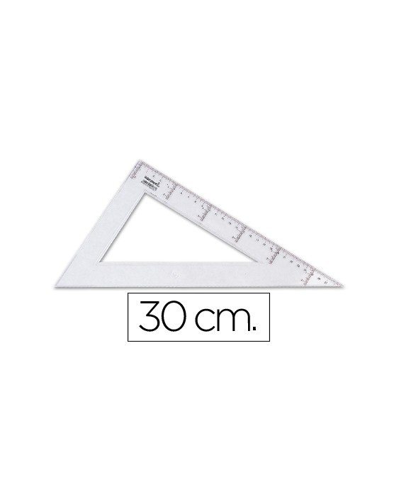 Cartabon liderpapel 30 cm plastico cristal