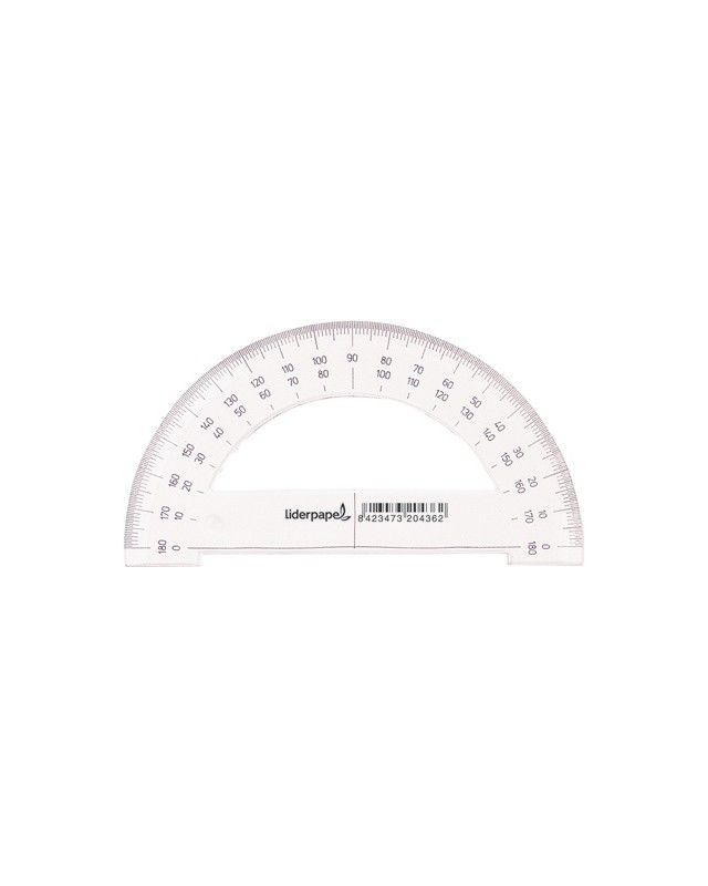 Semicirculo liderpapel 14 cm plastico