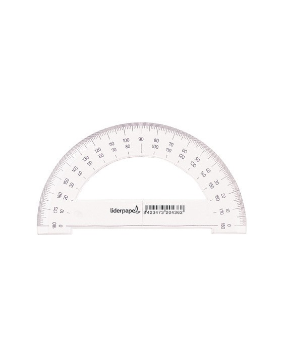 Semicirculo liderpapel 14 cm plastico