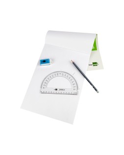 Semicirculo liderpapel 14 cm plastico