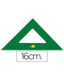 Escuadra liderpapel 16 cm acrilico verde