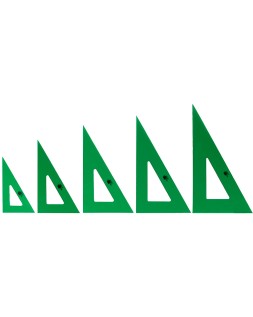Escuadra liderpapel 25 cm acrilico verde