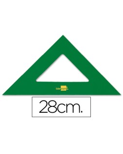 Escuadra liderpapel 28 cm acrilico verde