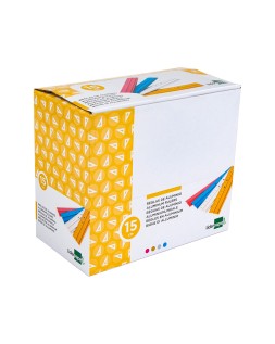 Regla liderpapel 15 cm aluminio colores surtidos