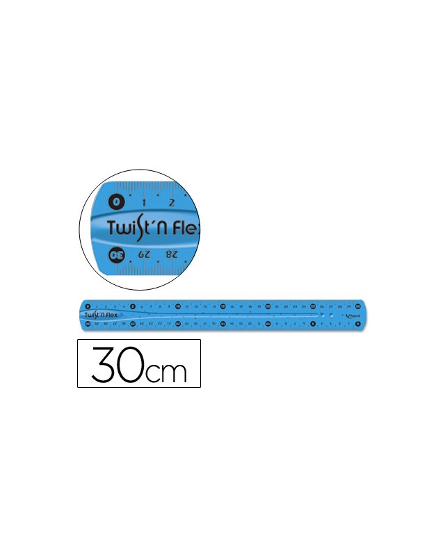 Regla maped plastico flexible de 30 cm colores surtidos
