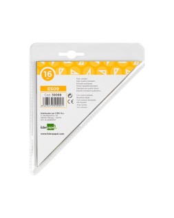 Escuadra liderpapel geometria 16 cm plastico cristal