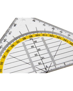 Escuadra liderpapel geometria 16 cm plastico cristal