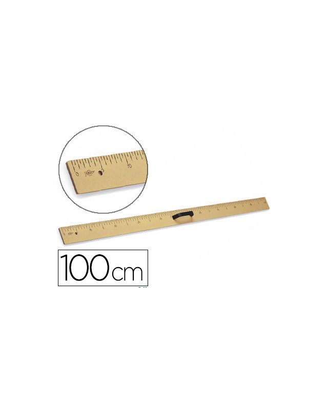 Regla para encerado faibo plastico imitacion madera 100 cm