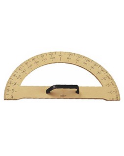 Semicirculo para encerado faibo plastico imitacion madera 33,4 cm