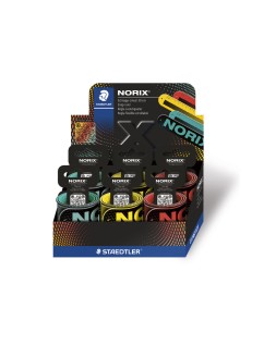 Regla staedtler norix 565 30 flexible enrollable 30 cm expositor de 12 unidades colores surtidos
