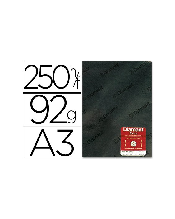 Papel vegetal diamant din a3 92 gr hoja