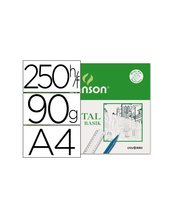 Papel vegetal guarro din a4 90-95 gr hoja