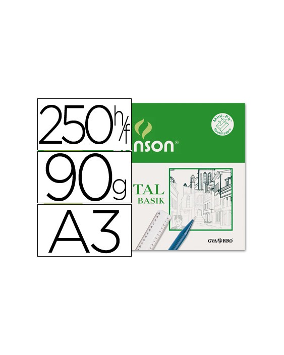 Papel vegetal guarro din a3 90-95 gr hoja