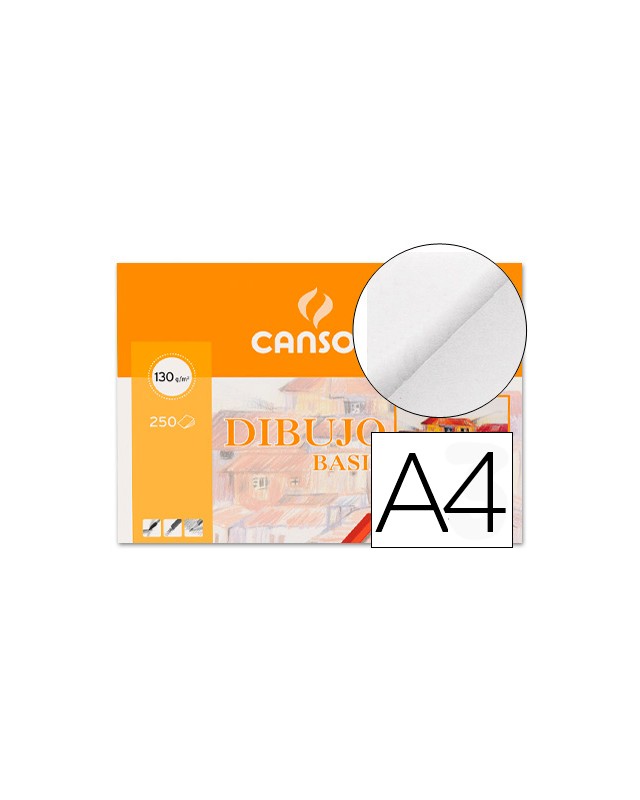Papel dibujo basik 210x297 130 gr sin recuadro