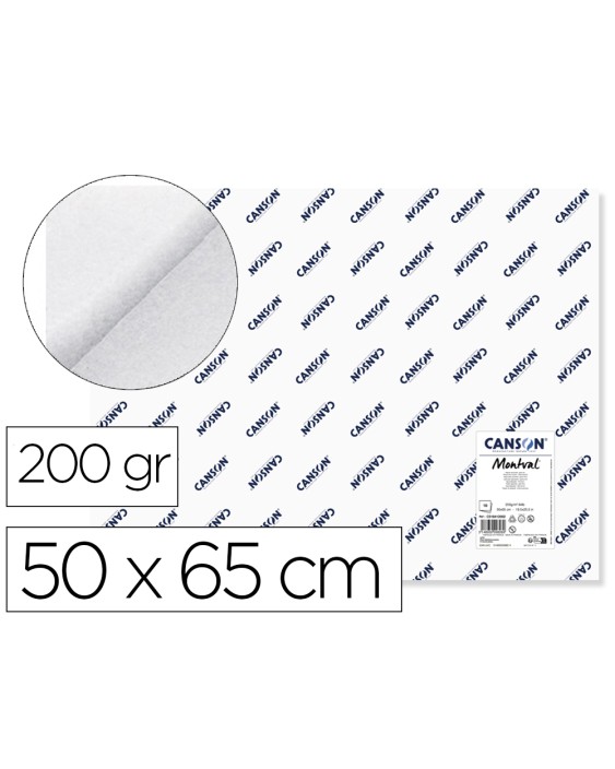 Papel acuarela montval 50x65 cm 200 gr unidad