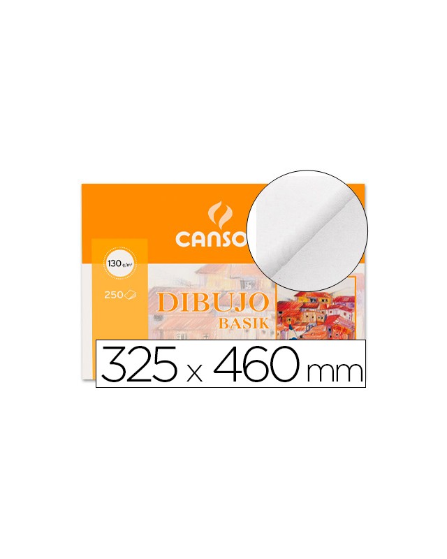 Papel dibujo basik din a3+ 32,5x46 cm sin recuadro minipack de 10 hojas