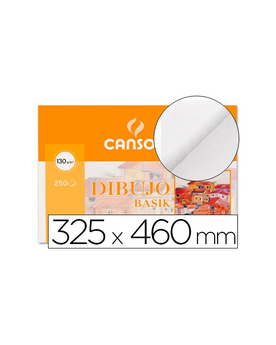 Papel dibujo basik din a3+ 32,5x46 cm sin recuadro minipack de 10 hojas