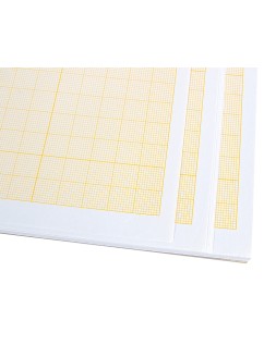 Papel dibujo liderpapel 210x297mm 80g/m2 milimetrado pack de 10 hojas