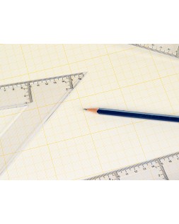 Papel dibujo liderpapel 210x297mm 80g/m2 milimetrado pack de 10 hojas